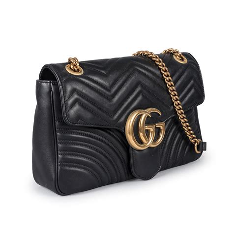 gucci matte black bag|Gucci bag black price.